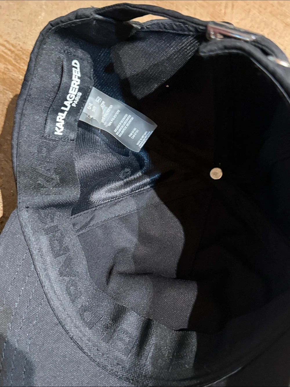 Karl Lagerfeld Signature Logo Hat